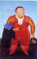 Botero, Fernando - Abstract oil painting.